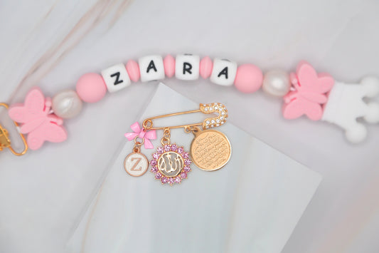 Customized Pin with Pacifier Clip