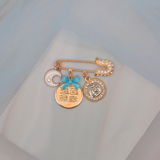 Four Quls Light Blue Pin