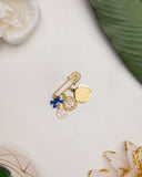 Ayatul Kursi Blue Initial Pin