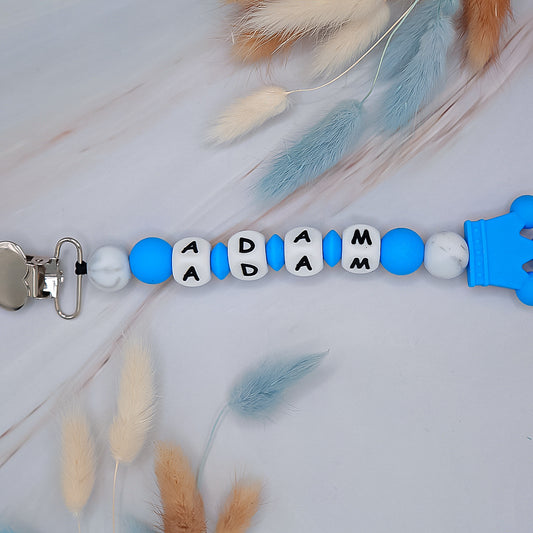 Personalized Pacifier Clip for Boys