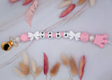 Personalized Pacifier Clip for Girls