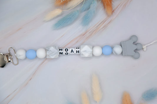 Personalized Pacifier Clip for Boys