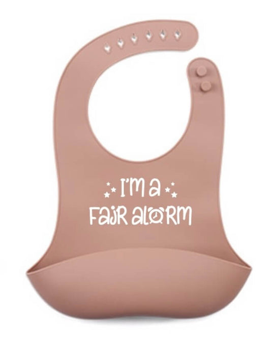 Im a Fajir Alarm Bib Brown