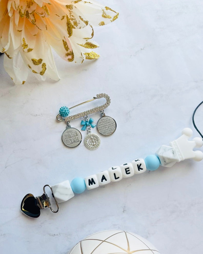 Customized Pin with Pacifier Clip