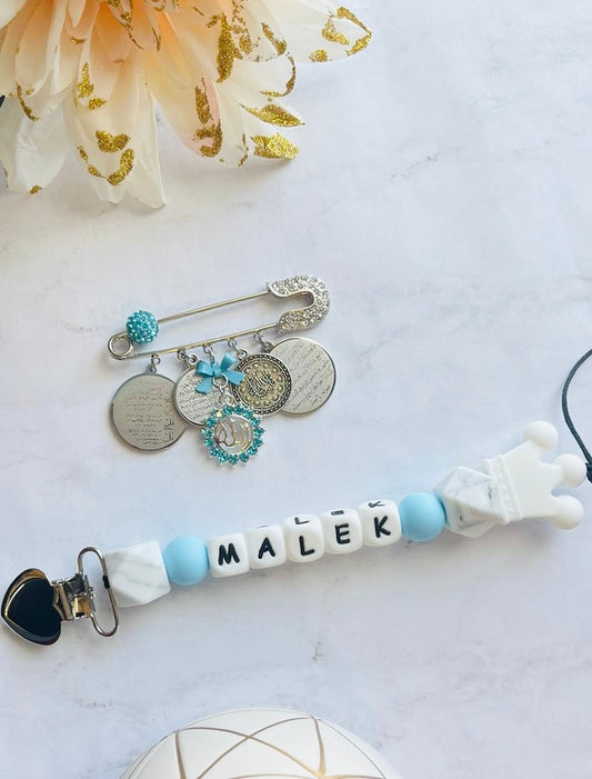 Islamic Pin with Pacifier Clip