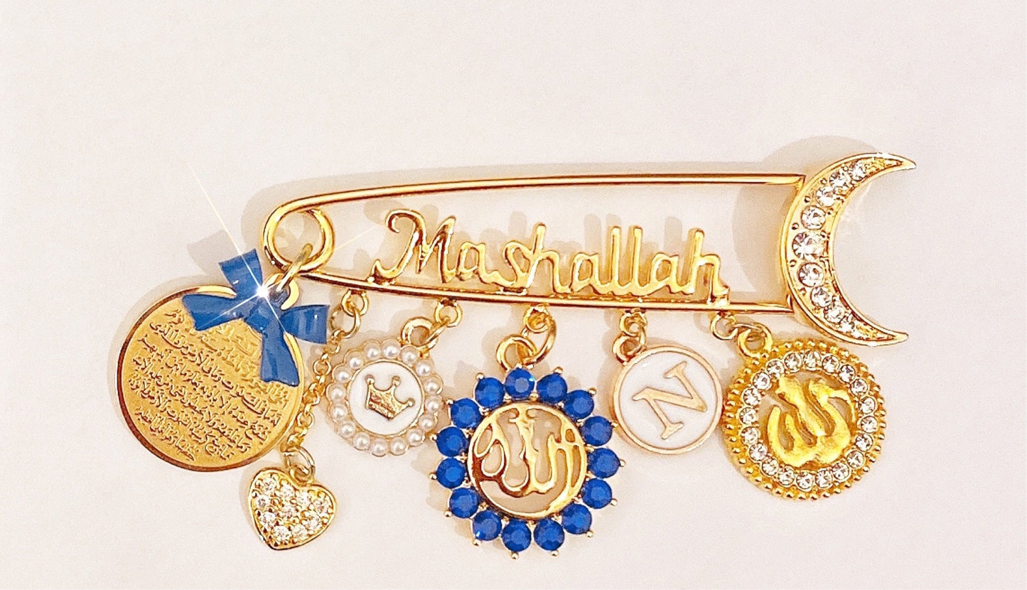 MashAllah Customized Initial Pin