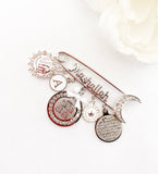 MashAllah Pin with Allah, Initial, Ayatul Kursi, & 4 Quls Charms