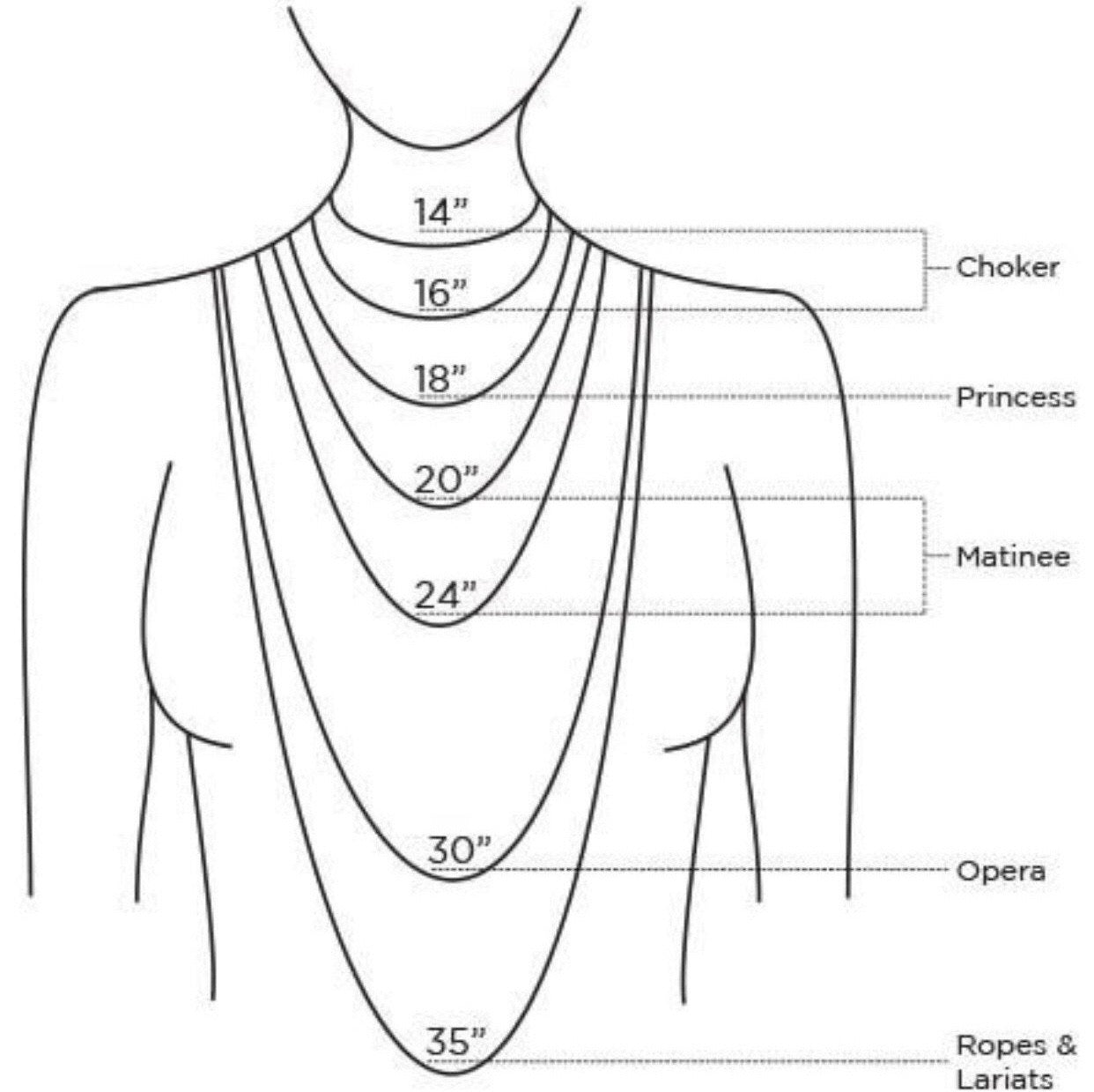 Initial Necklace with 4 Quls