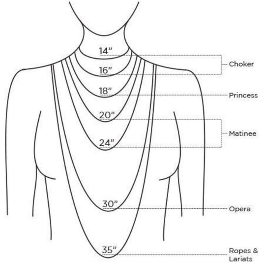 Initial Necklace with 4 Quls