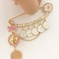 Gold and pink customized pin with name for girl