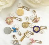 Pin with Letter Charm